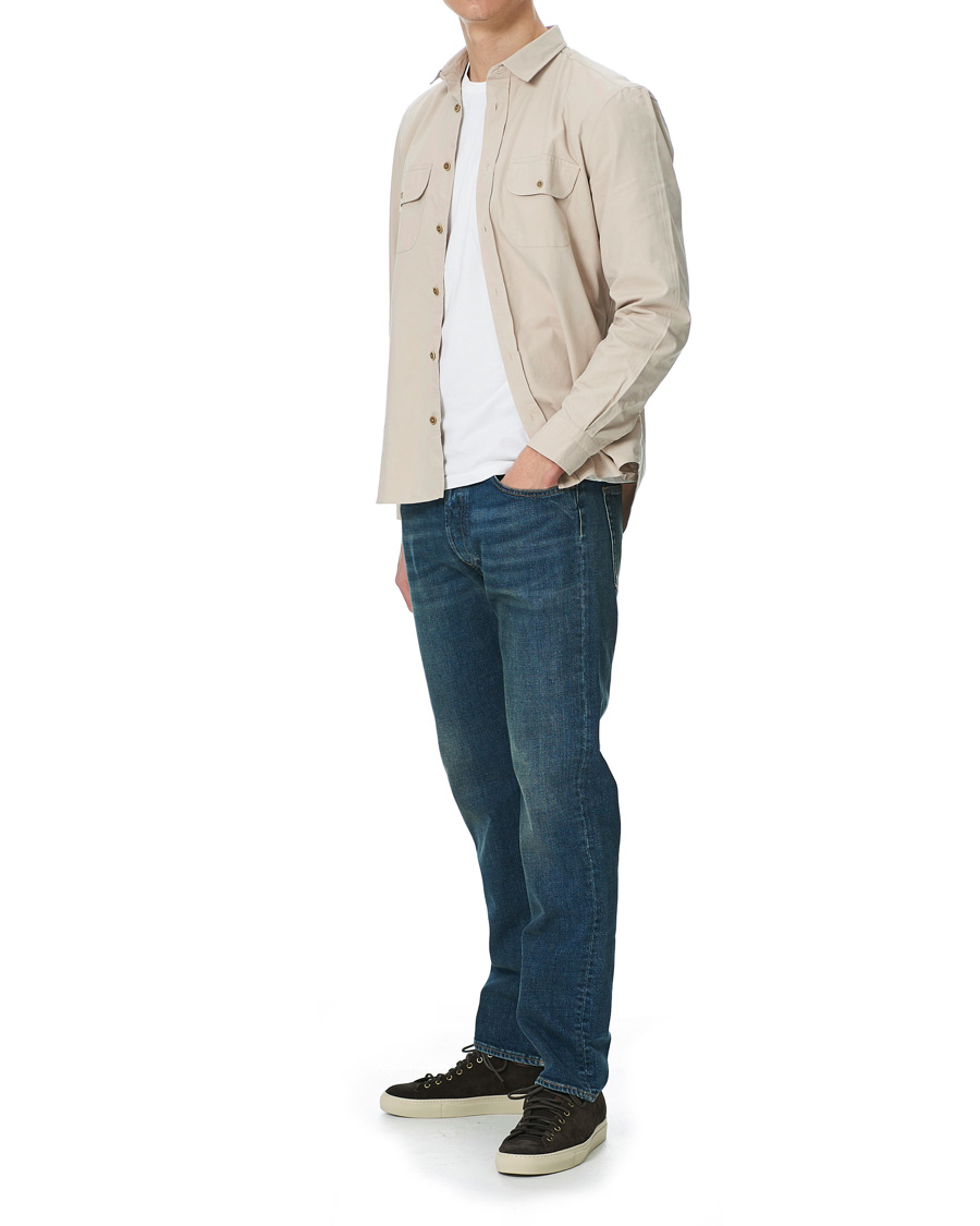 Herre | Skjorter | Finamore Napoli | Clark Overshirt Latte
