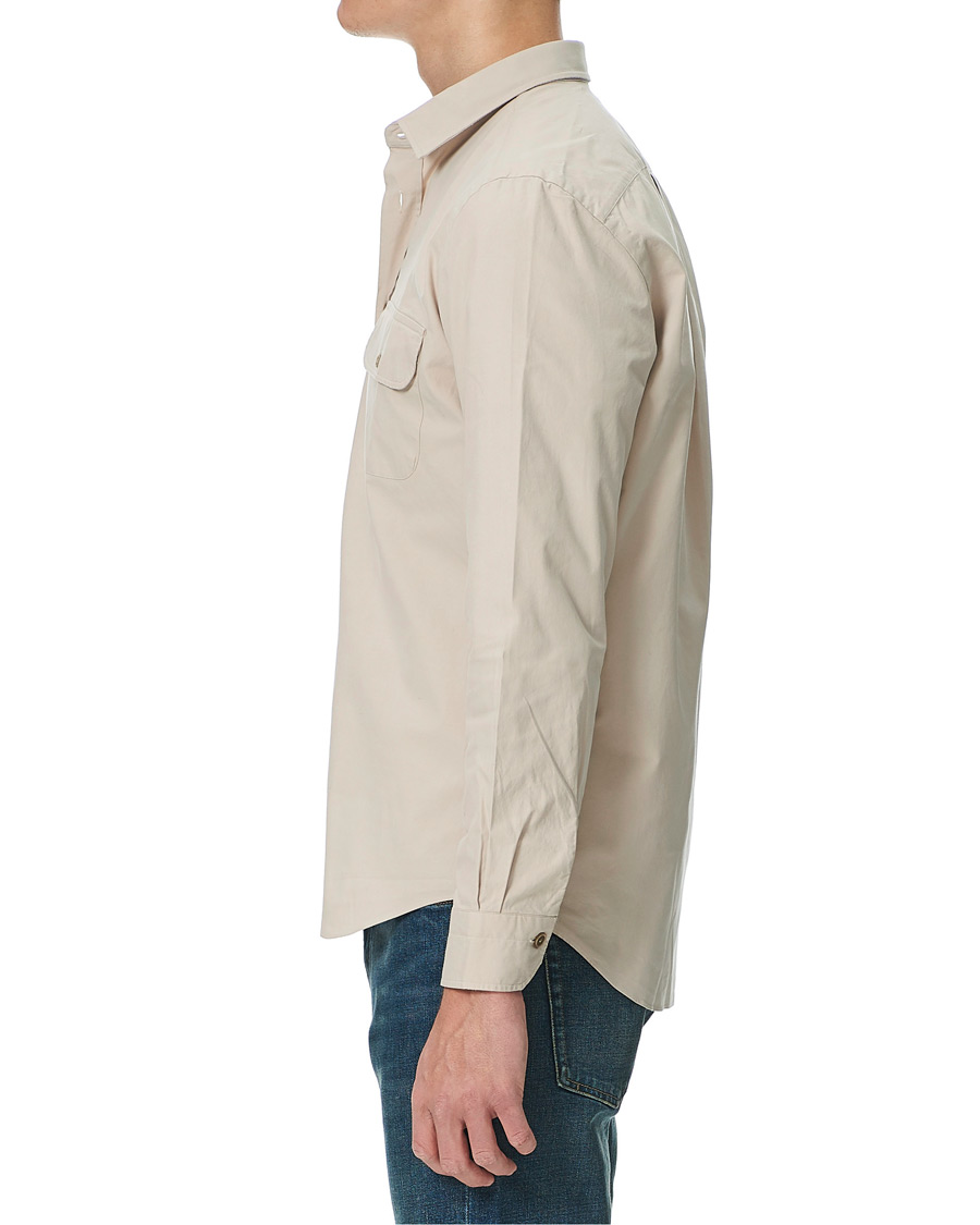 Herre | Skjorter | Finamore Napoli | Clark Overshirt Latte