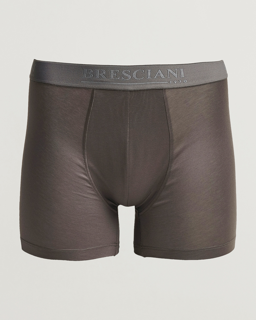 Herre | Undertøy | Bresciani | Cotton Boxer Trunk Grey