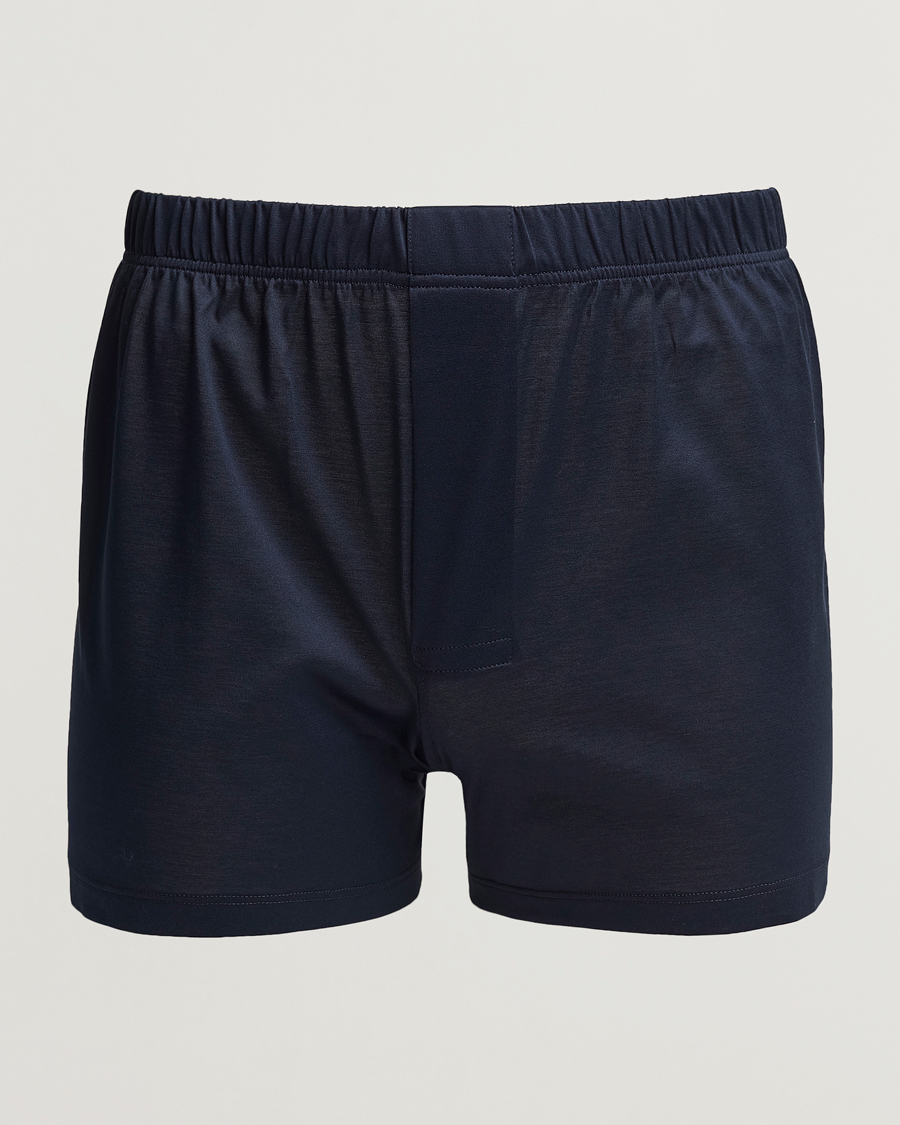 Herre | Undertøy | Bresciani | Cotton Boxer Brief Navy