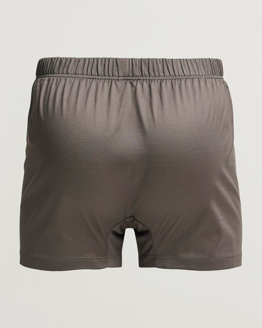 Herre | Italian Department | Bresciani | Cotton Boxer Brief Grey