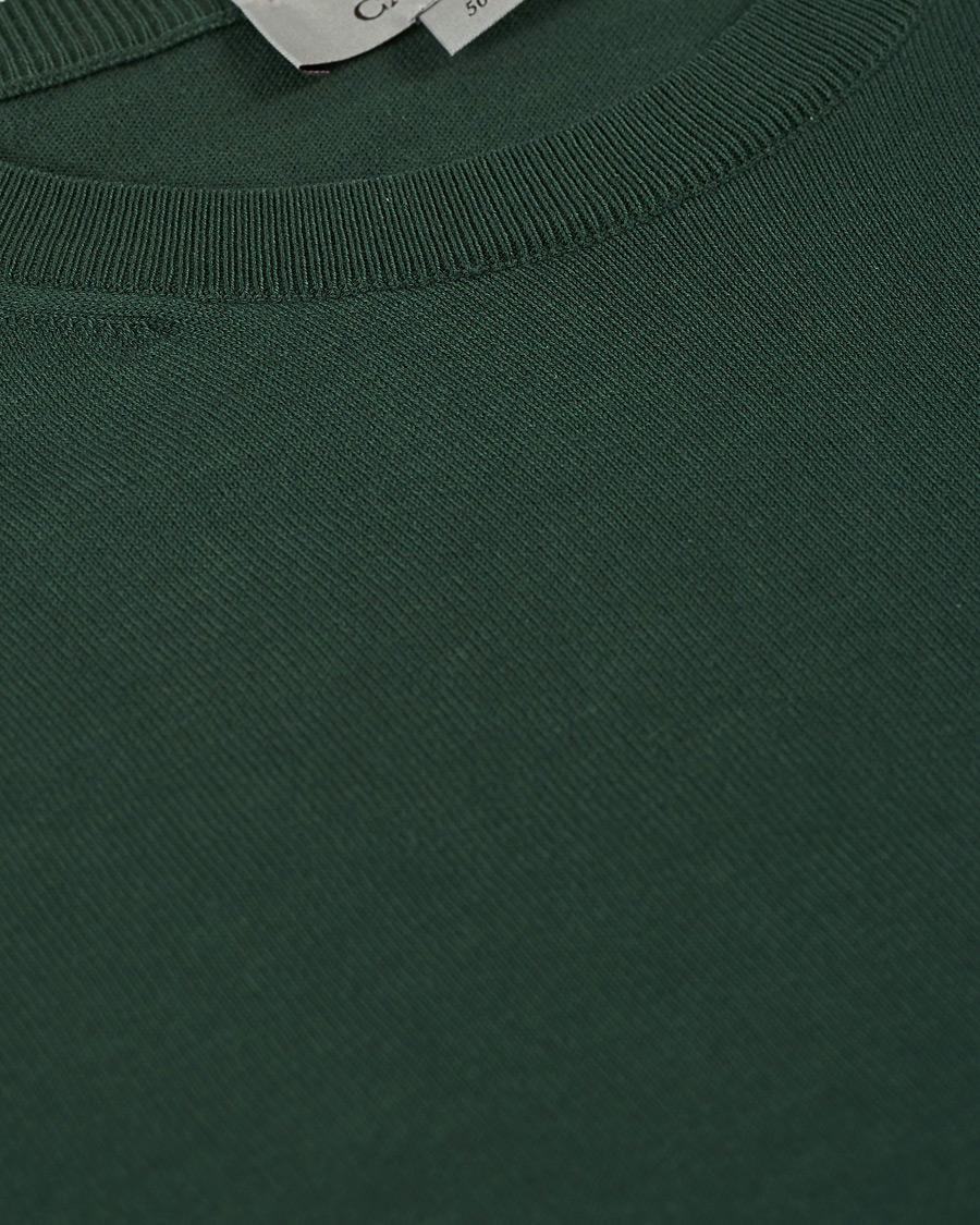 Herre | Gensere | Canali | Cotton Crew Neck Bottle Green