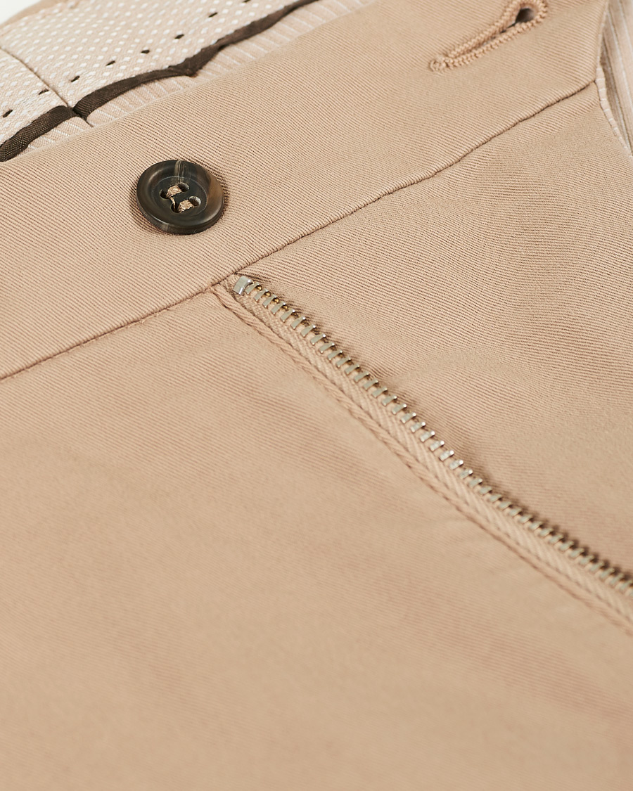 Herre | Bukser | Canali | Cotton Stretch Chinos Beige