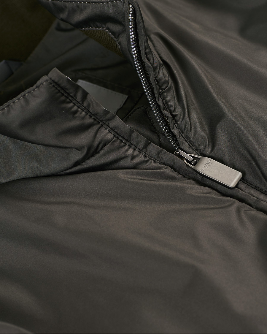 Herre | Jakker | Canali | Microfiber Nylon Gilet Military Green