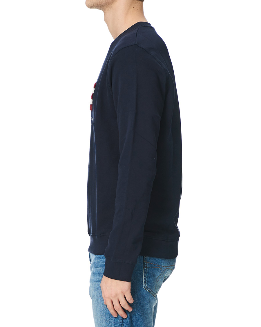 Herre | Gensere | Lexington | Barry Cotton Flag Sweatshirt Dark Blue