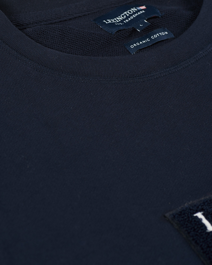 Herre | Gensere | Lexington | Barry Cotton Flag Sweatshirt Dark Blue