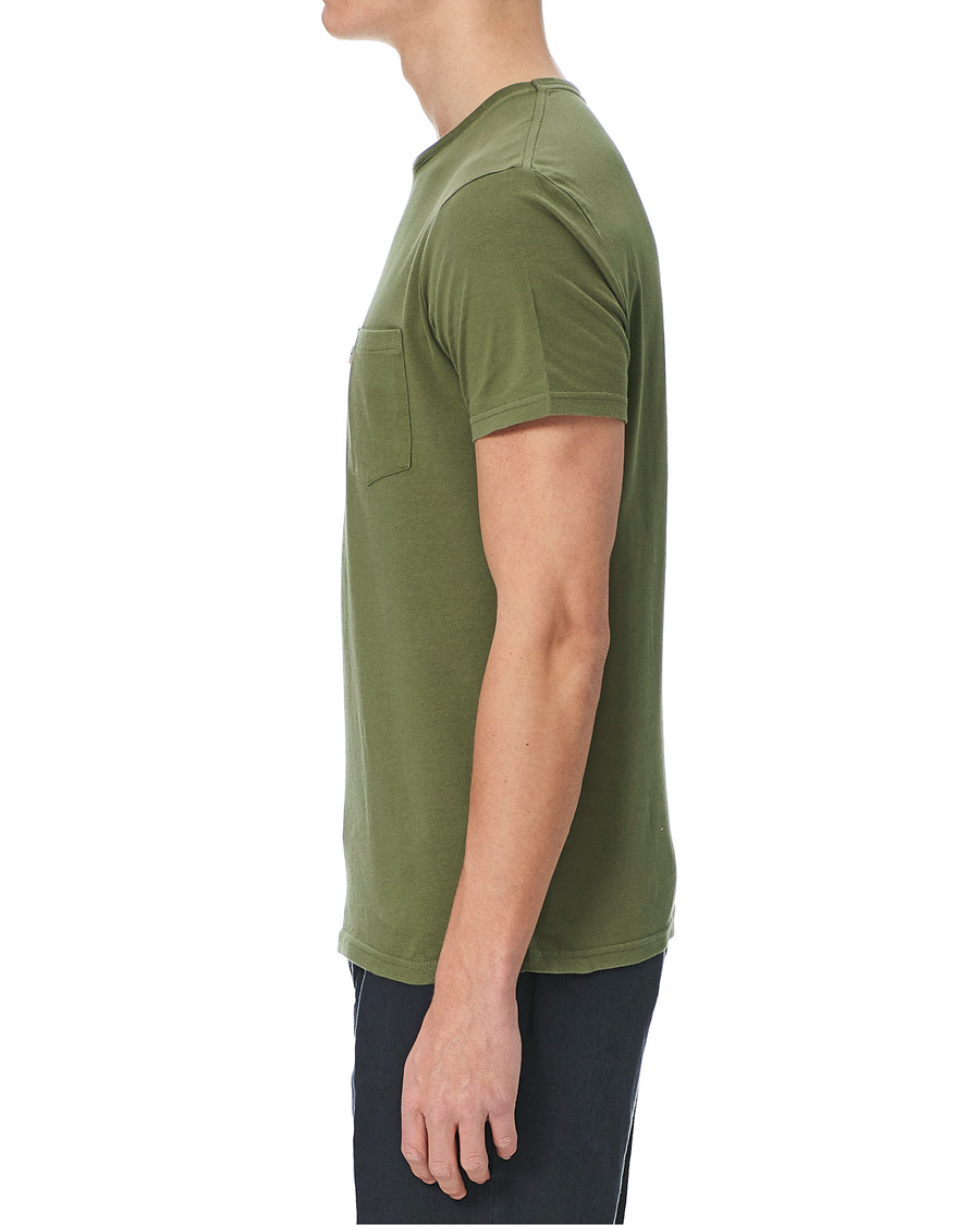 Herre | T-Shirts | Lexington | Travis Pocket Crew Neck Tee Green