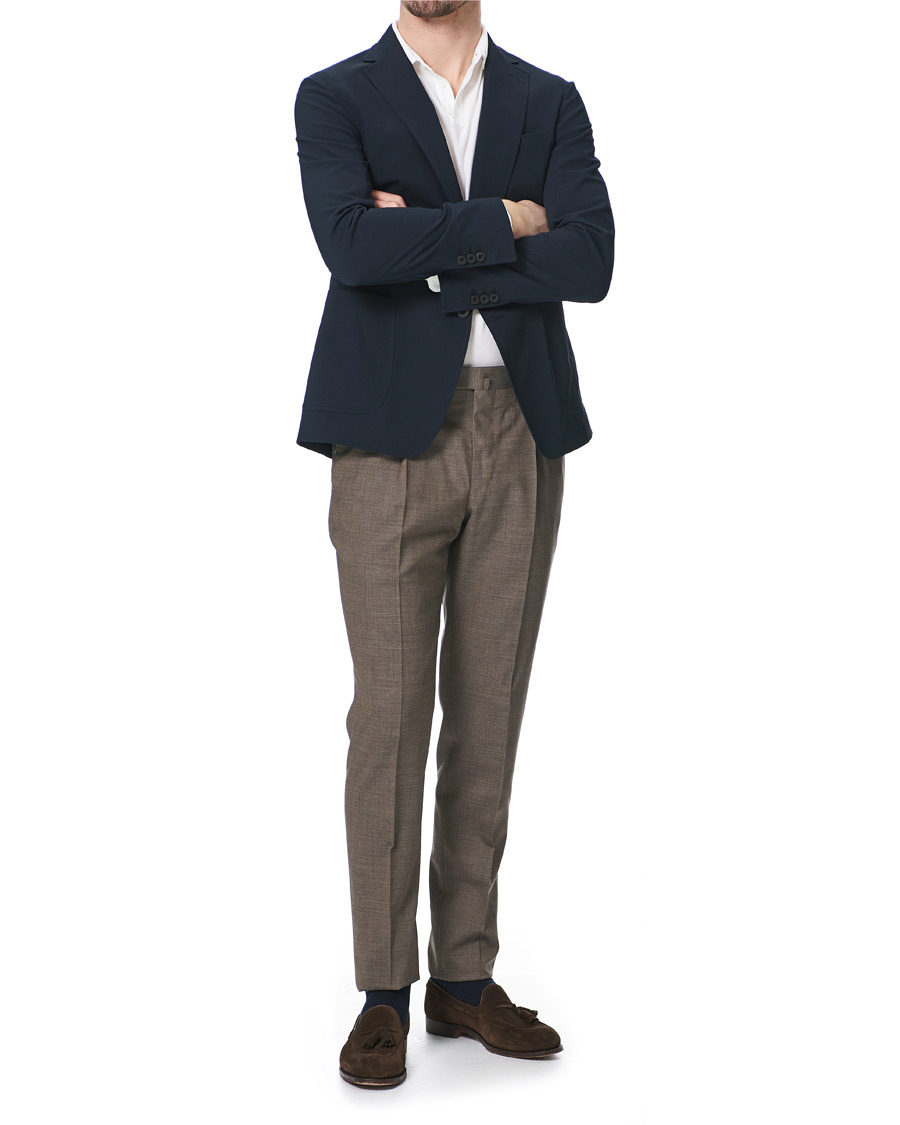 Herre | Bukser | PT01 | Gentleman Fit Wool Trousers Light Brown