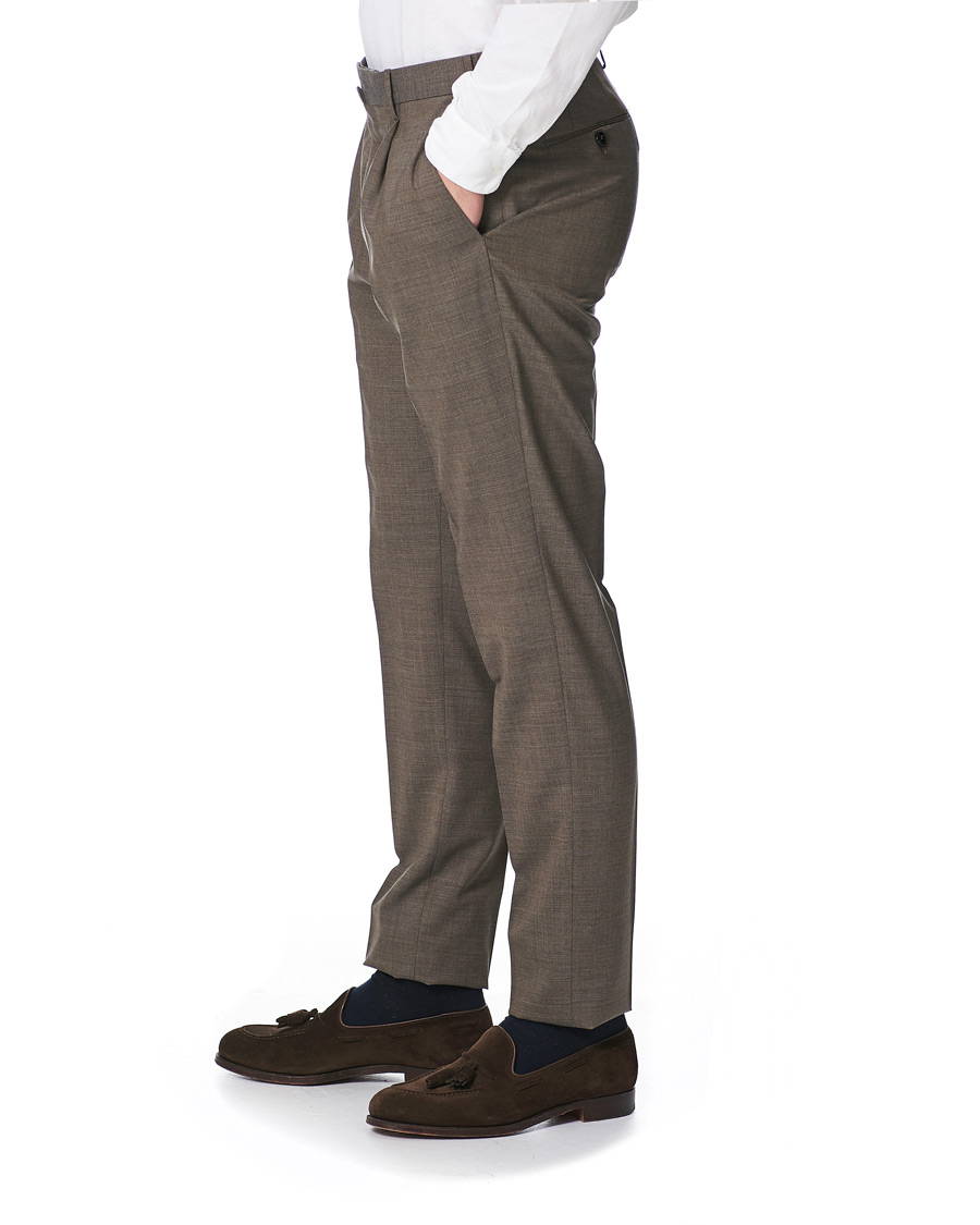 Herre | Bukser | PT01 | Gentleman Fit Wool Trousers Light Brown
