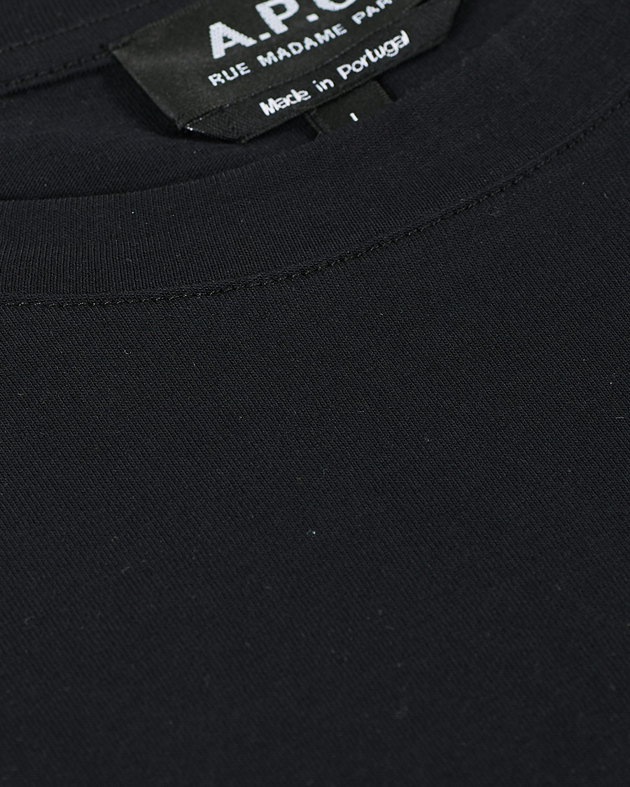 Herre | T-Shirts | A.P.C. | Item Short Sleeve T-Shirt Black