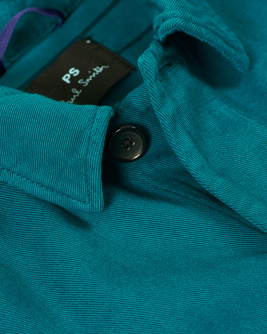 Herre | Skjorter | PS Paul Smith | Cotton/Linen Overshirt Petrol