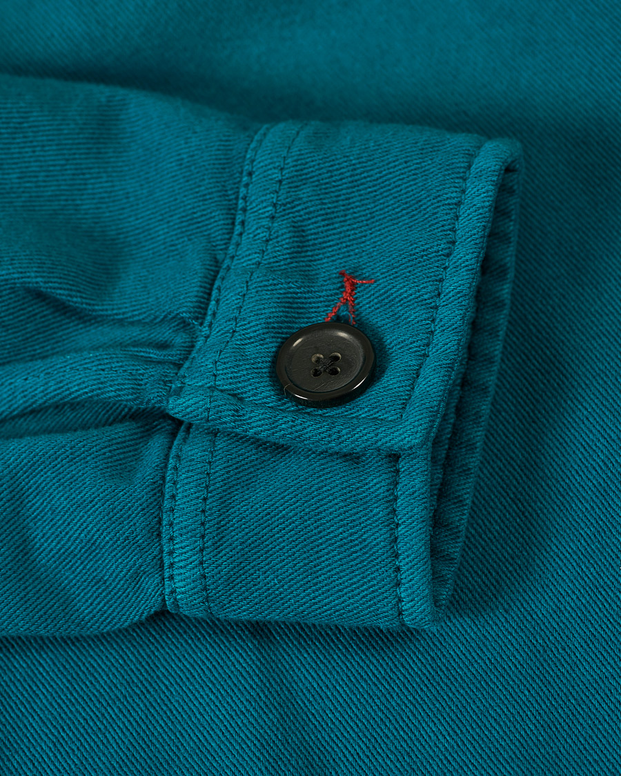 Herre | Skjorter | PS Paul Smith | Cotton/Linen Overshirt Petrol