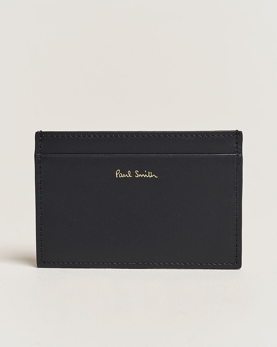 Herre | Lommebøker | Paul Smith | Stripe Leather Cardholder Black