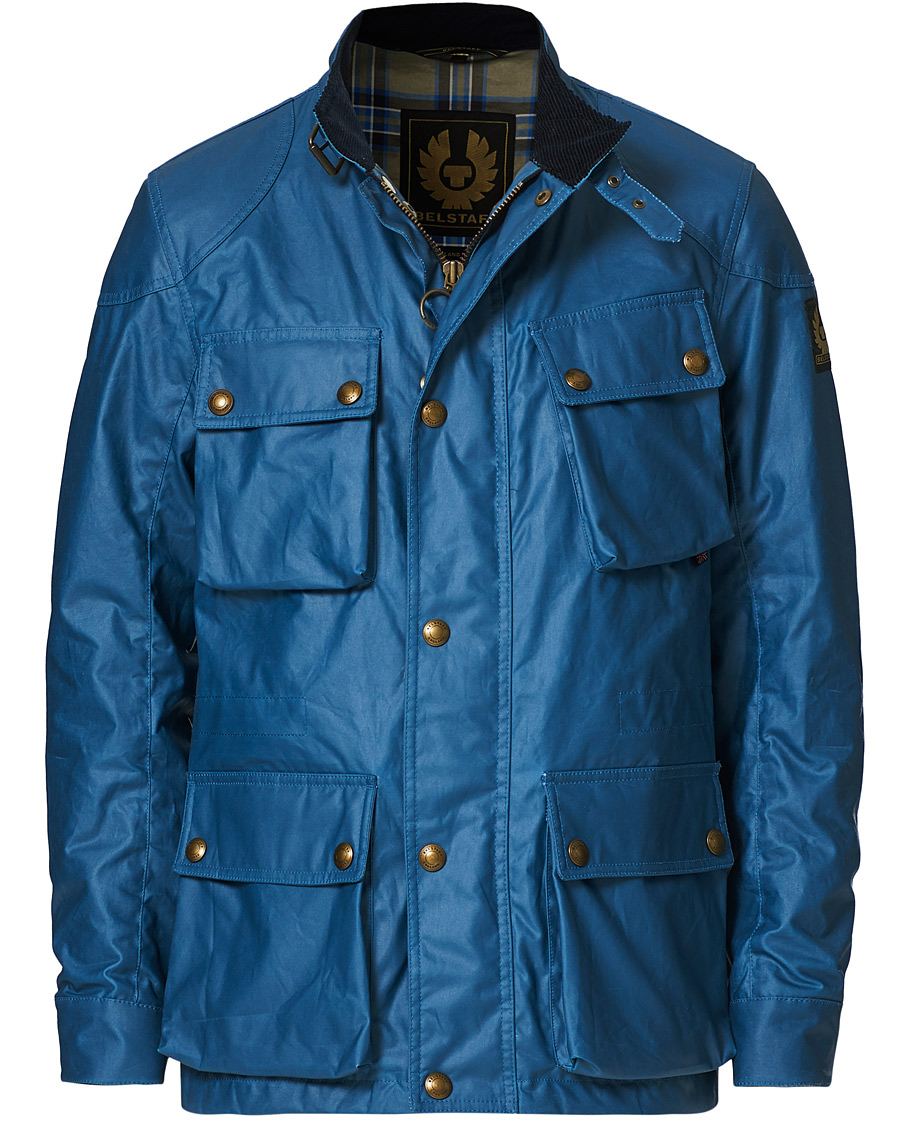 Herre | Jakker | Belstaff | Fieldmaster Waxed Jacket Airforce Blue