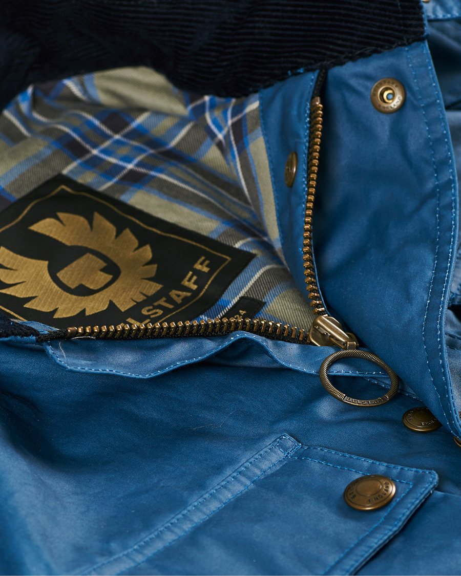 Herre | Jakker | Belstaff | Fieldmaster Waxed Jacket Airforce Blue