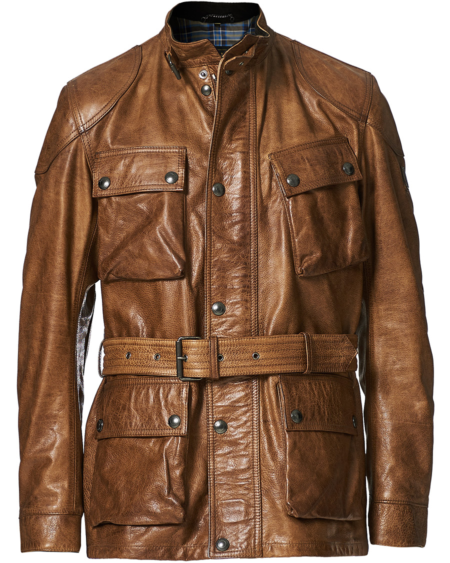 Herre | Jakker | Belstaff | Trialmaster Panther 2.0 Leather Jacket Burnished Gold