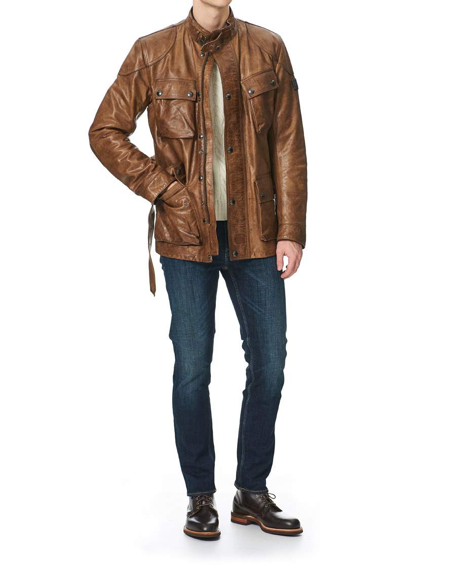 Herre | Jakker | Belstaff | Trialmaster Panther 2.0 Leather Jacket Burnished Gold