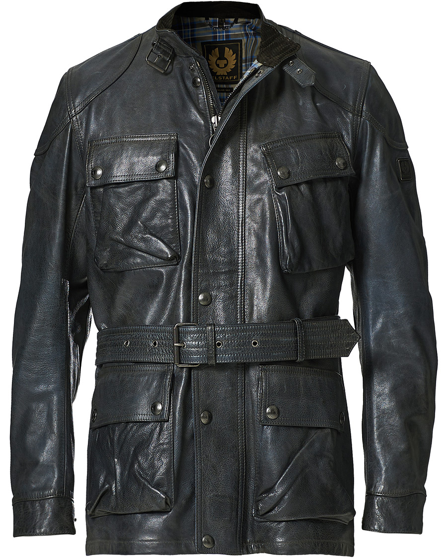 Herre | Jakker | Belstaff | Trialmaster Panther 2.0 Leather Jacket Blue Brown