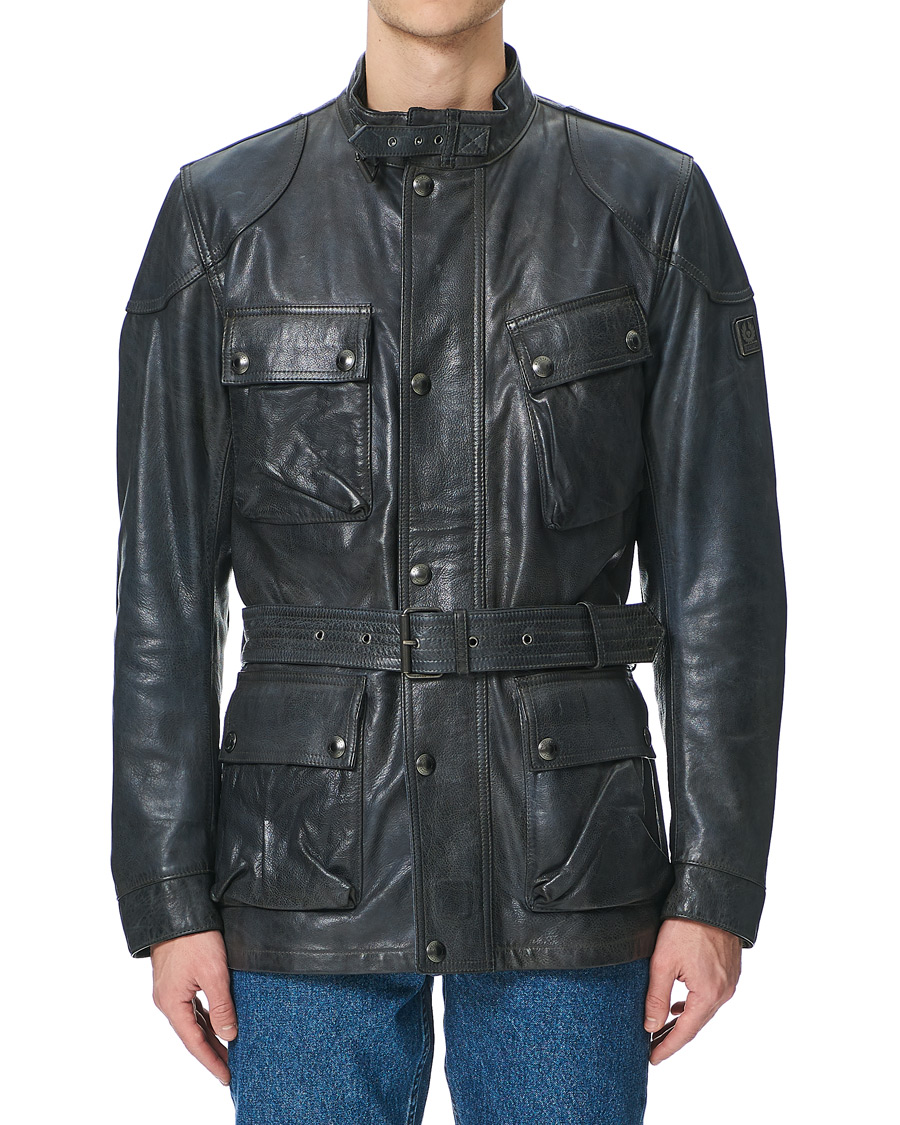 Herre | Jakker | Belstaff | Trialmaster Panther 2.0 Leather Jacket Blue Brown
