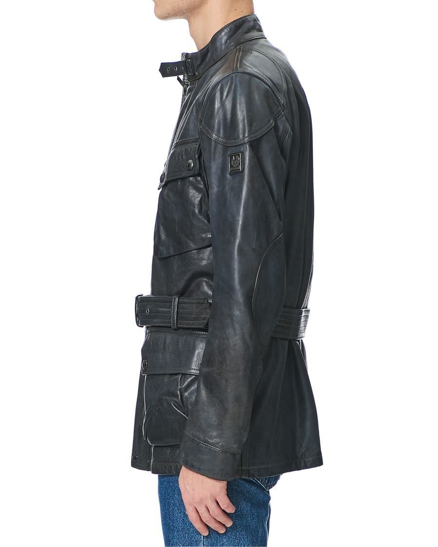Herre | Jakker | Belstaff | Trialmaster Panther 2.0 Leather Jacket Blue Brown