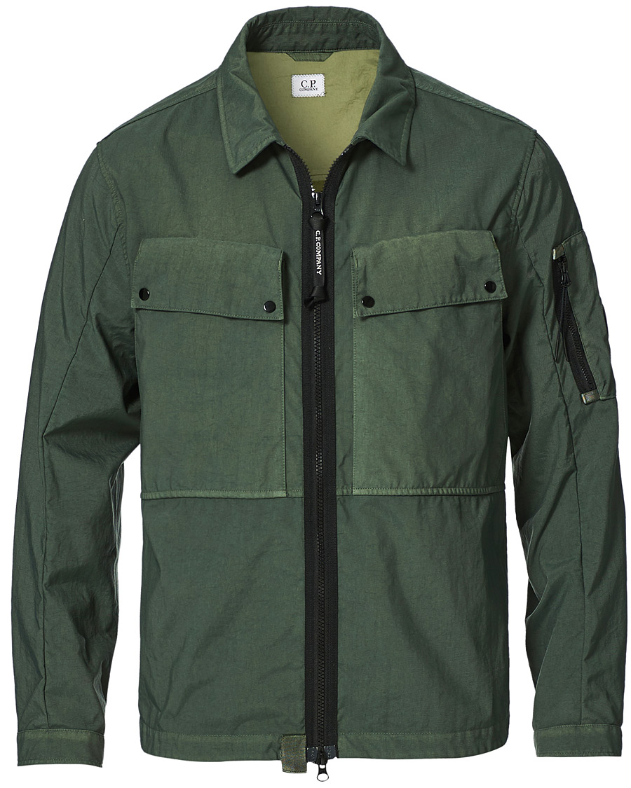 Herre | Skjorter | C.P. Company | Taylon P Garment Dyed Shirt Jacket Green