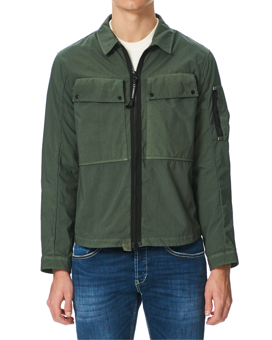 Herre | Skjorter | C.P. Company | Taylon P Garment Dyed Shirt Jacket Green