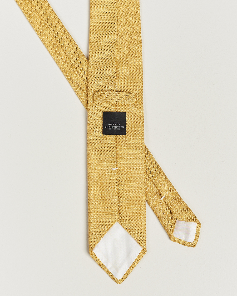 Herre | Amanda Christensen Silk Grenadine 8 cm Tie Lemon | Amanda Christensen | Silk Grenadine 8 cm Tie Lemon