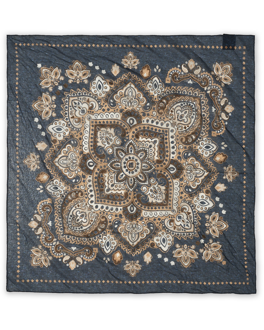 Herre | Amanda Christensen Cotton Large Print Bandana Navy | Amanda Christensen | Cotton Large Print Bandana Navy