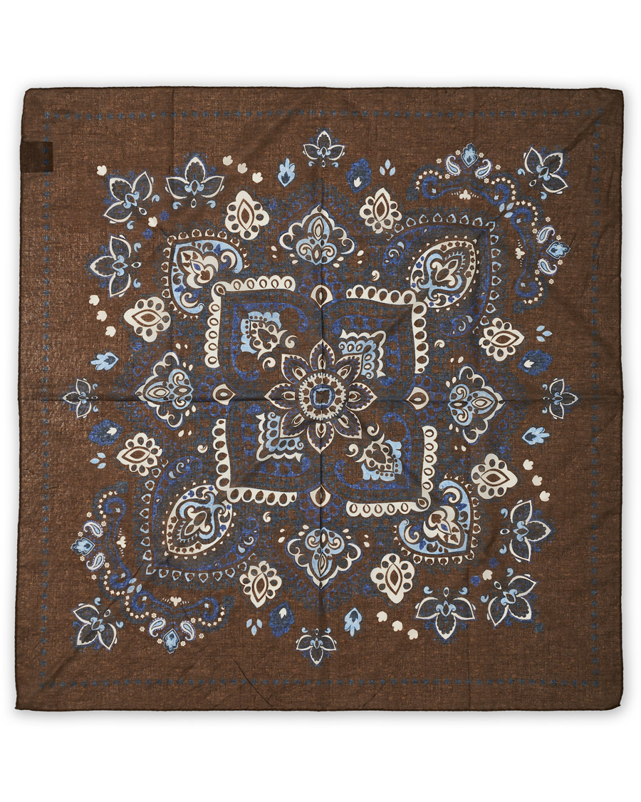 Herre | Amanda Christensen Cotton Large Print Bandana Brown | Amanda Christensen | Cotton Large Print Bandana Brown