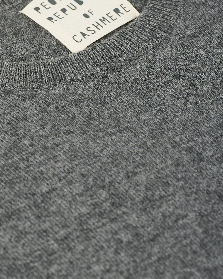 Herre | Gensere | People's Republic of Cashmere | Cashmere Roundneck Heather Grey