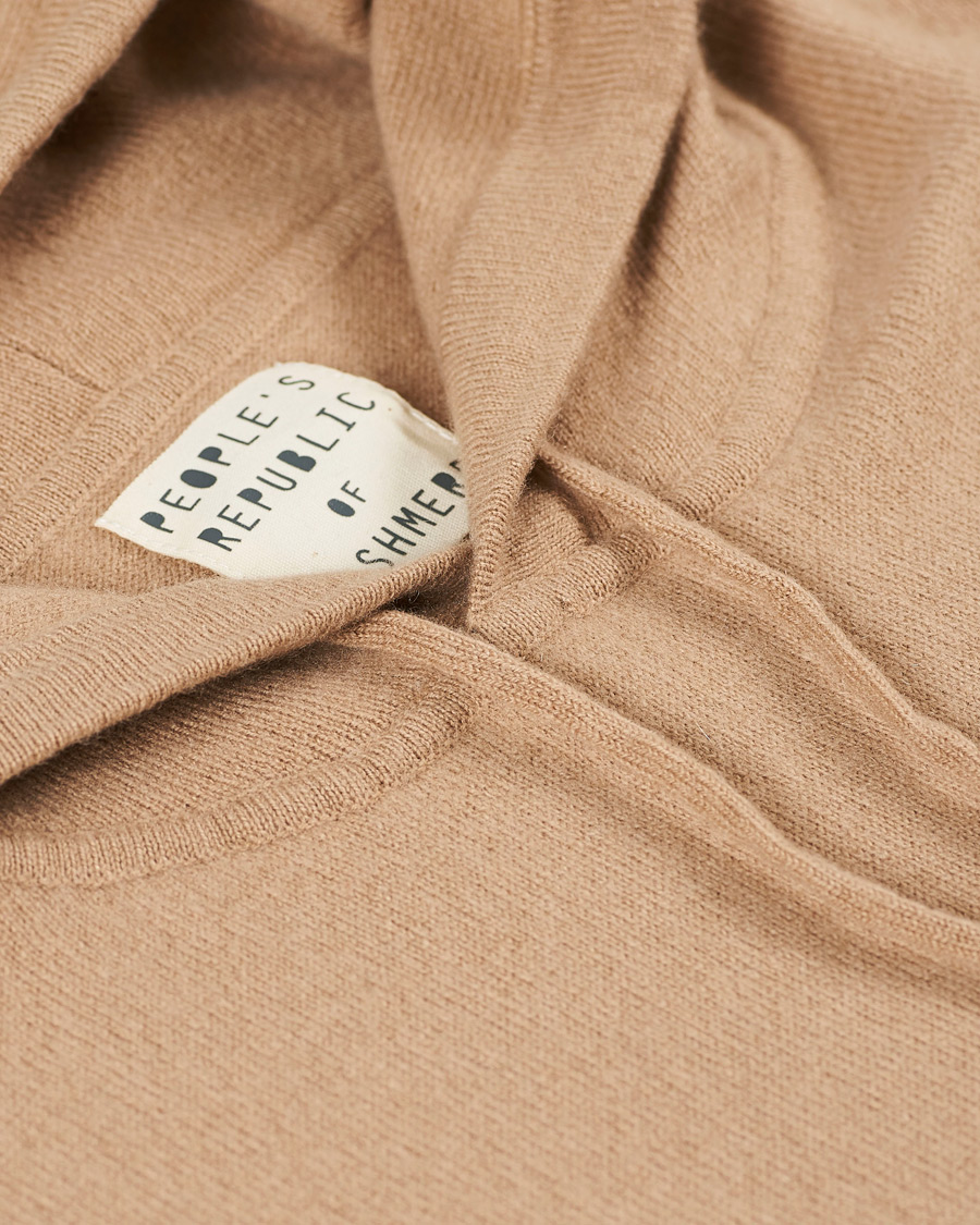 Herre | Gensere | People's Republic of Cashmere | Cashmere Hoodie Camel