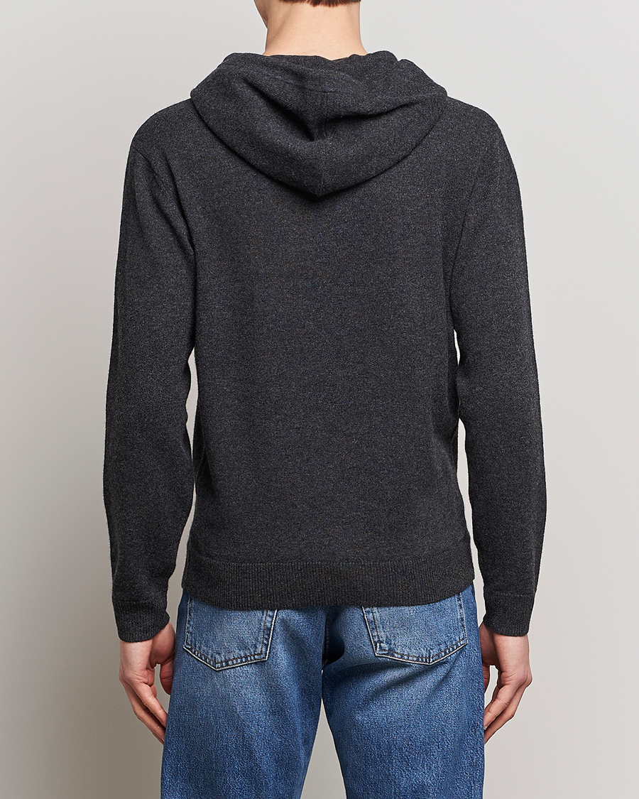 Herre | Gensere | People's Republic of Cashmere | Cashmere Hoodie Dark Grey