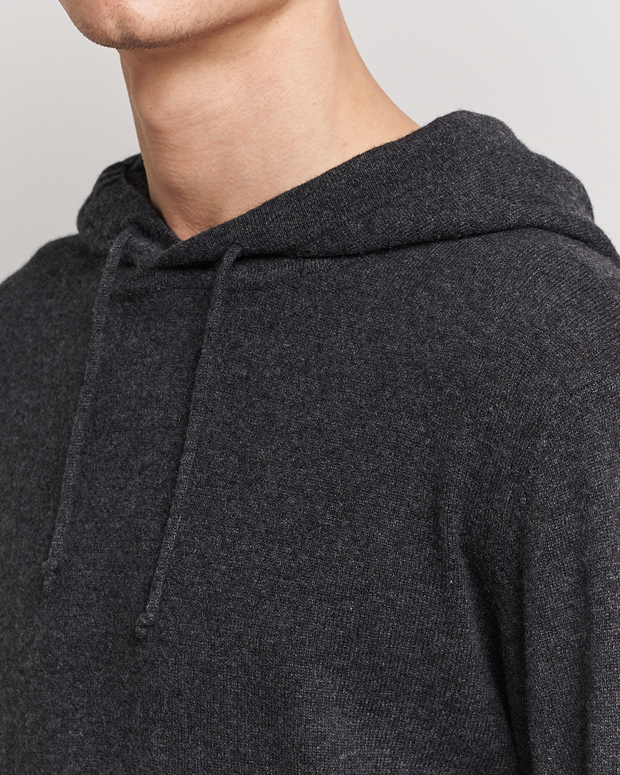 Herre | Gensere | People's Republic of Cashmere | Cashmere Hoodie Dark Grey
