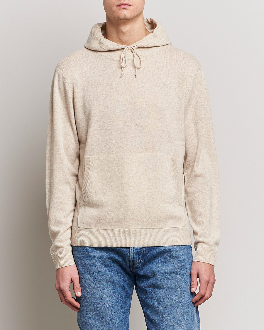 Herre | | People's Republic of Cashmere | Cashmere Hoodie Oatmilk