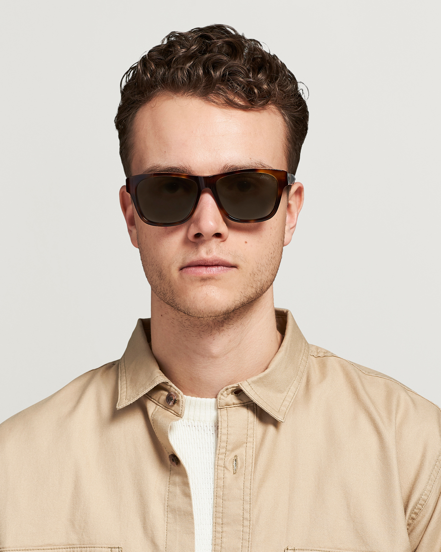 Herre | Buede solbriller | Brioni | BR0081S Sunglasses Havana/Green