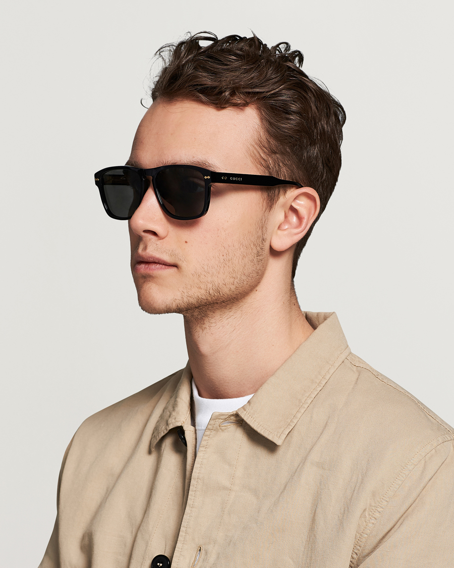 Herre | Gucci GG0911S Sunglasses Black/Grey | Gucci | GG0911S Sunglasses Black/Grey
