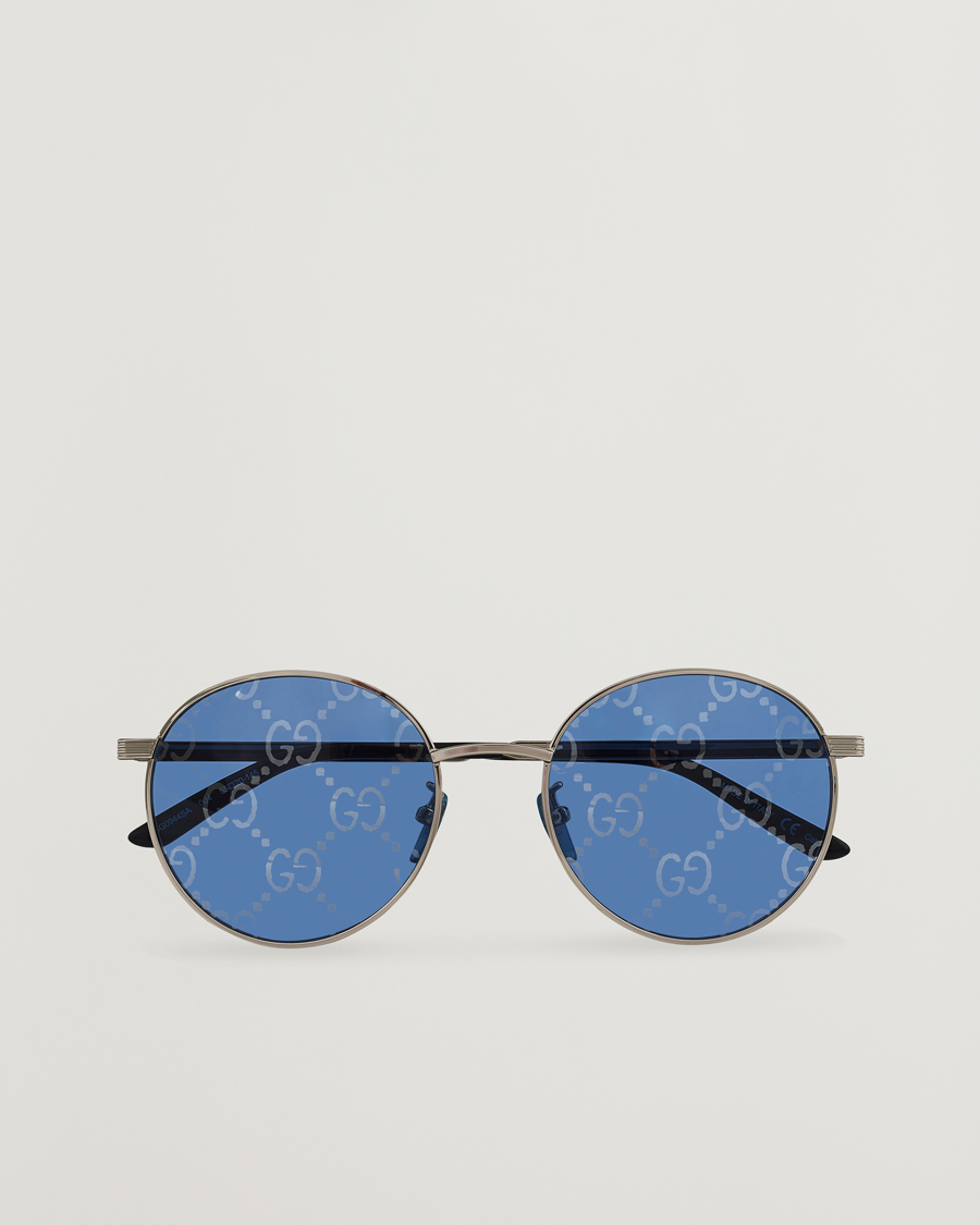 Herre | Gucci GG0944SA Sunglasses Silver/Blue | Gucci | GG0944SA Sunglasses Silver/Blue
