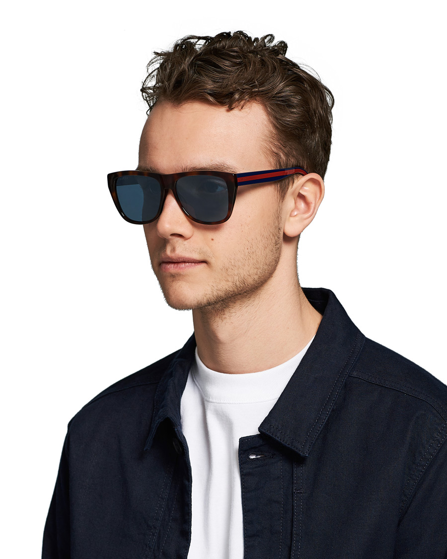 Herre | Gucci GG0926S Sunglasses Havana/Blue | Gucci | GG0926S Sunglasses Havana/Blue