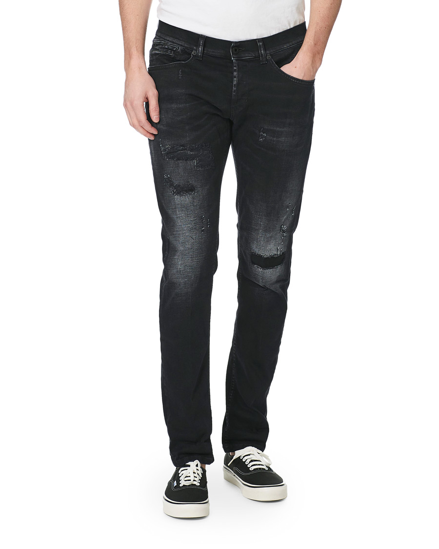 Herre | Jeans | Dondup | George Jeans Destroyed Black