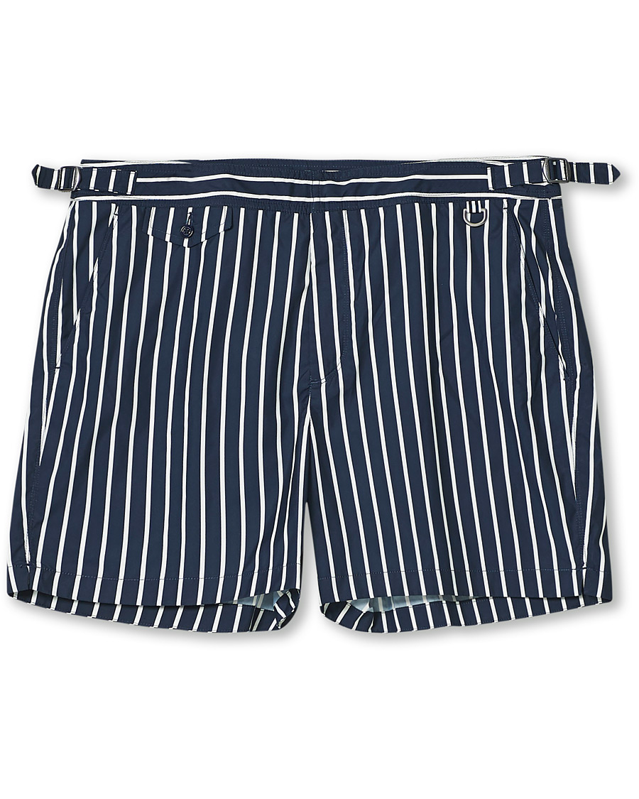 Herre | Badeshorts | Ralph Lauren Purple Label | Riviera Swim Trunks Navy/White