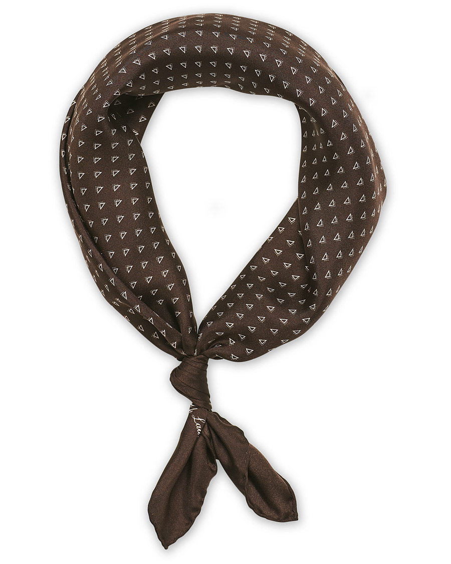 Herre | Ralph Lauren Purple Label Dotted Scarf Brown | Ralph Lauren Purple Label | Dotted Scarf Brown