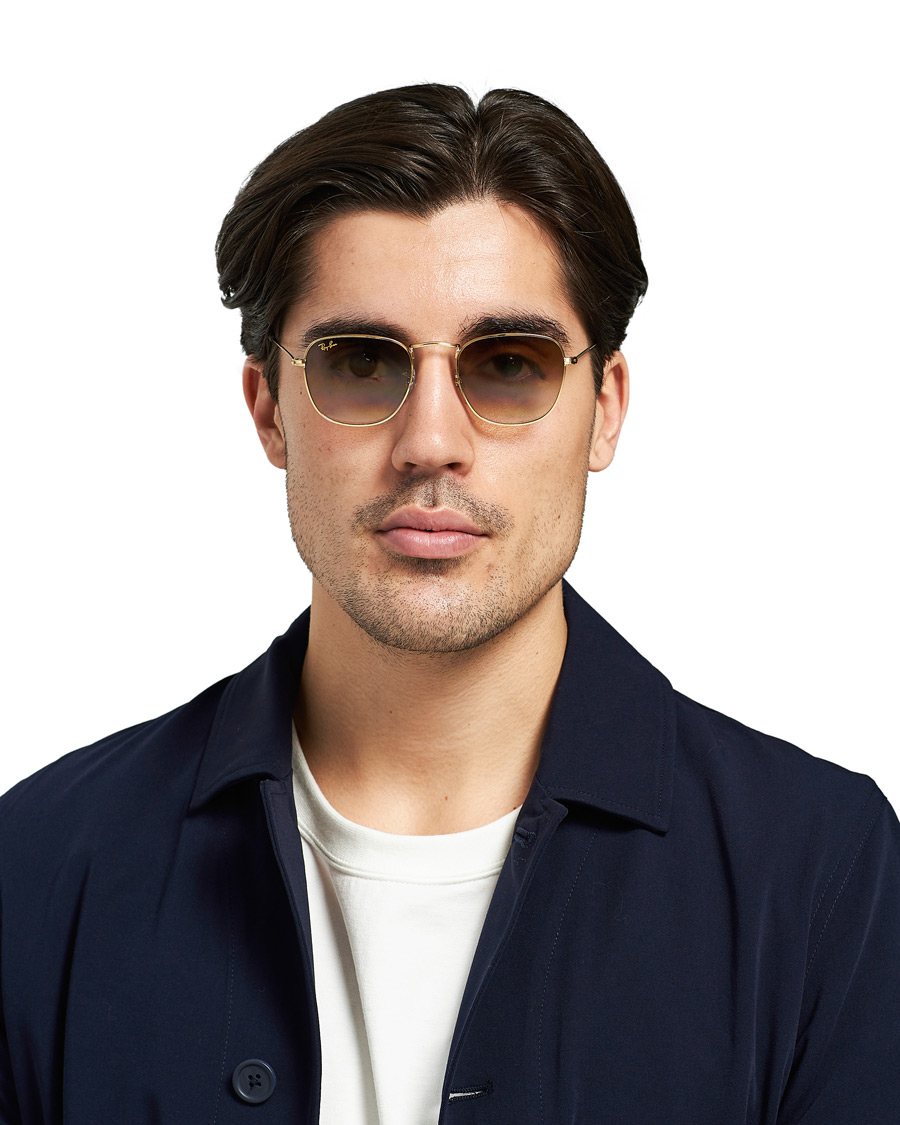 Herre | Ray-Ban RB3857 Frank Sunglasses Gold/Gradient Brown | Ray-Ban | RB3857 Frank Sunglasses Gold/Gradient Brown
