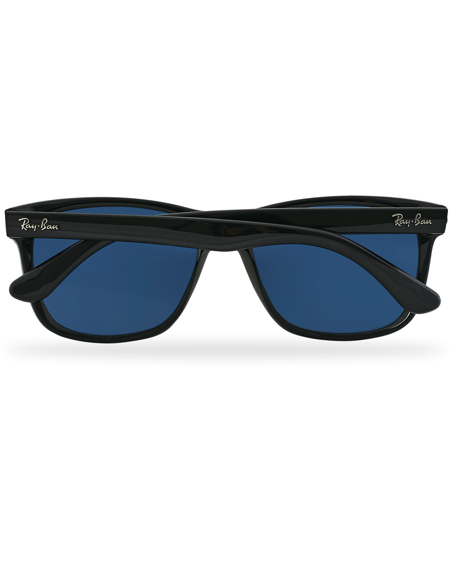 Herre | Ray-Ban RB4181 Sunglasses Shiny Black/Blue | Ray-Ban | RB4181 Sunglasses Shiny Black/Blue