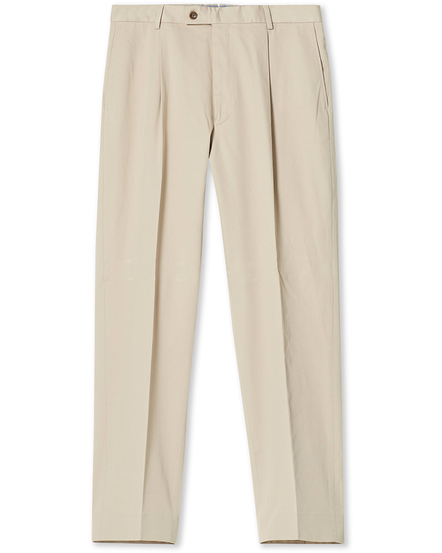 Herre | Bukser | Morris Heritage | Philip Cotton Twill Trousers Khaki