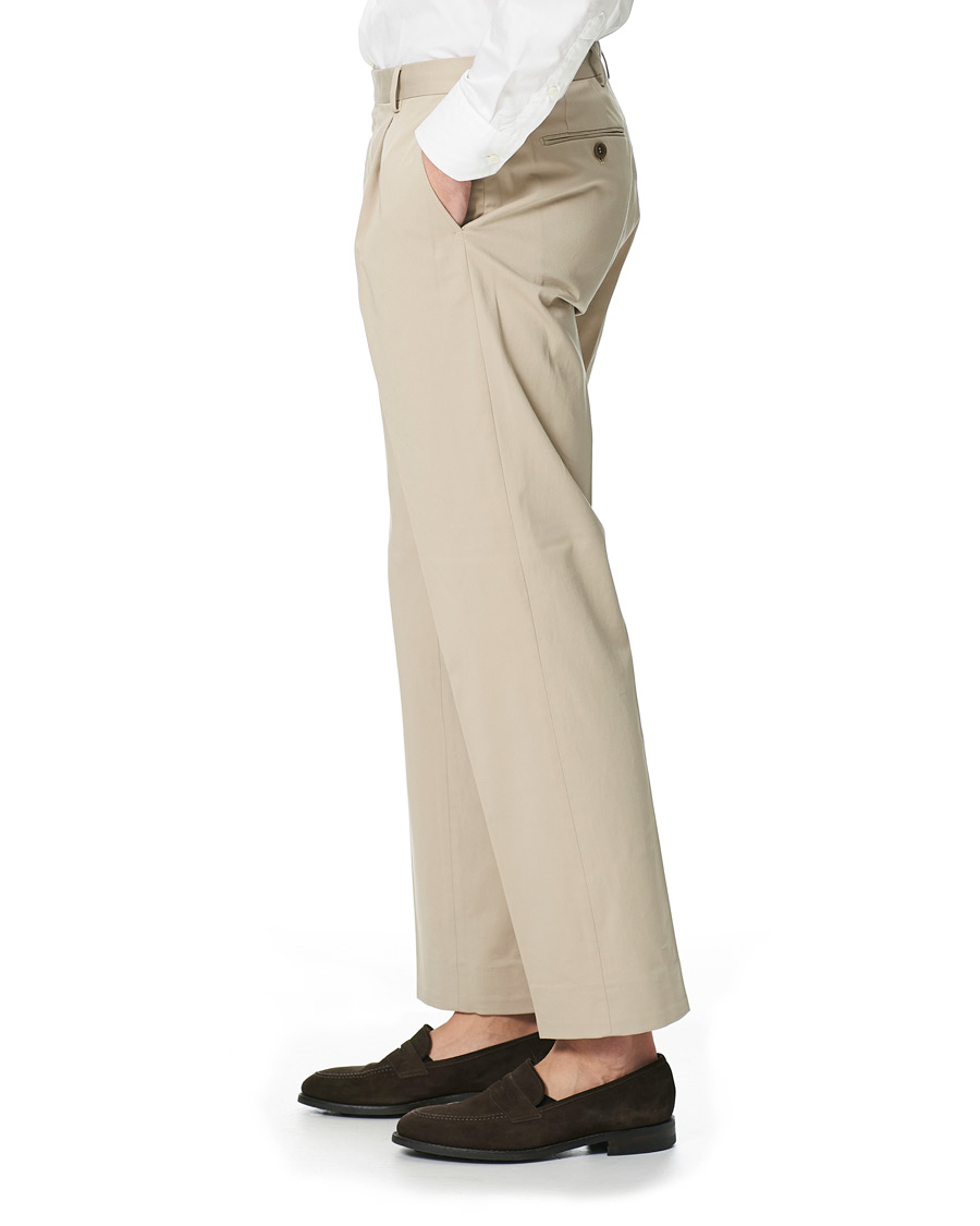 Herre | Bukser | Morris Heritage | Philip Cotton Twill Trousers Khaki
