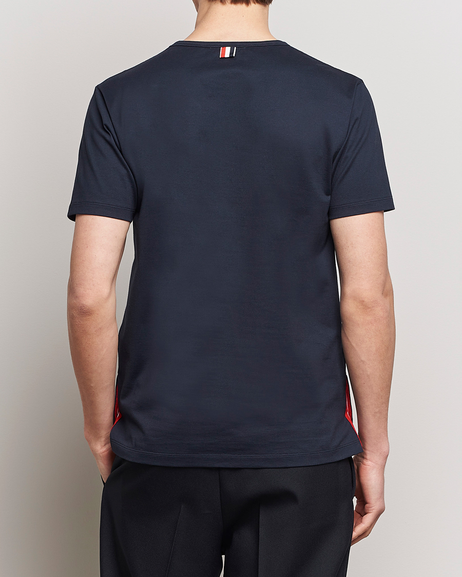 Herre | T-Shirts | Thom Browne | Short Sleeve Pocket T-Shirt Navy