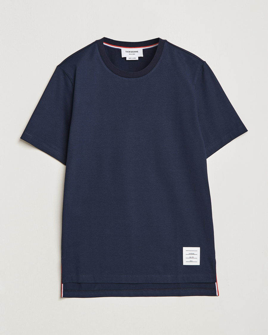 Herre | T-Shirts | Thom Browne | Relaxed Fit T-Shirt Navy
