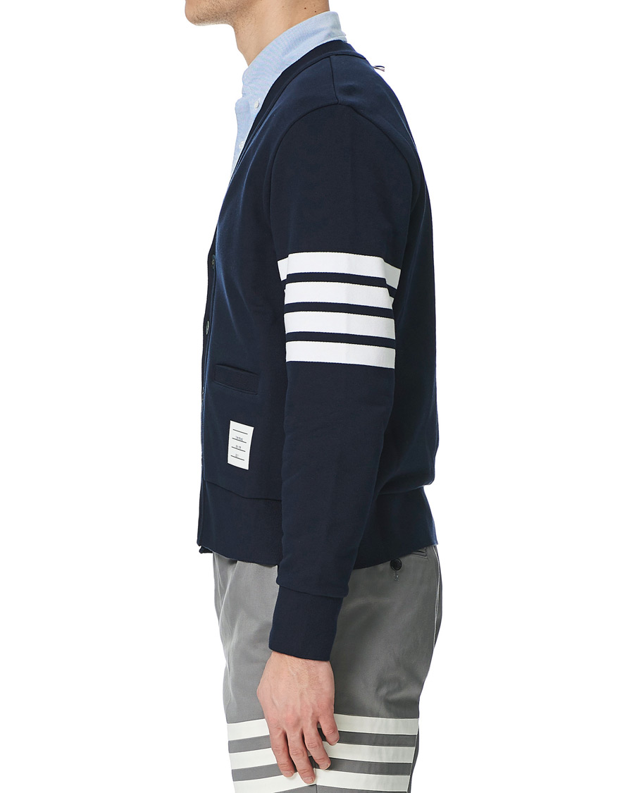 Herre | Gensere | Thom Browne | 4 Bar Loopback Cardigan Navy