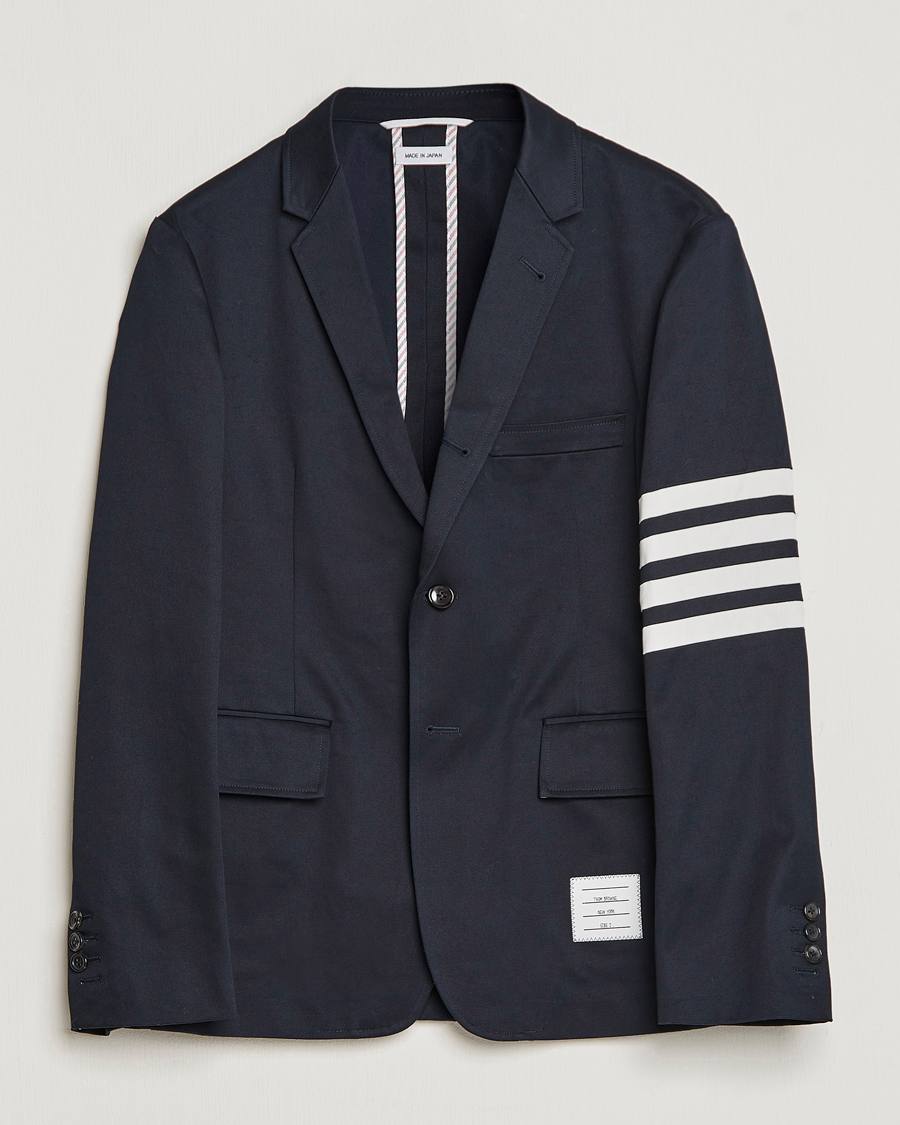 Herre | Dressjakker | Thom Browne | Unconstructed Cotton Blazer Navy