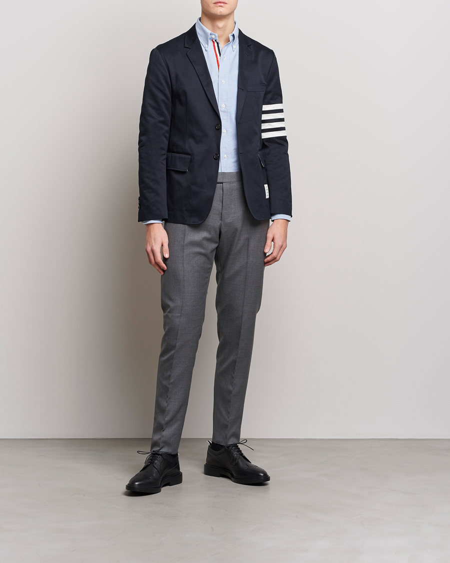 Herre | Dressjakker | Thom Browne | Unconstructed Cotton Blazer Navy